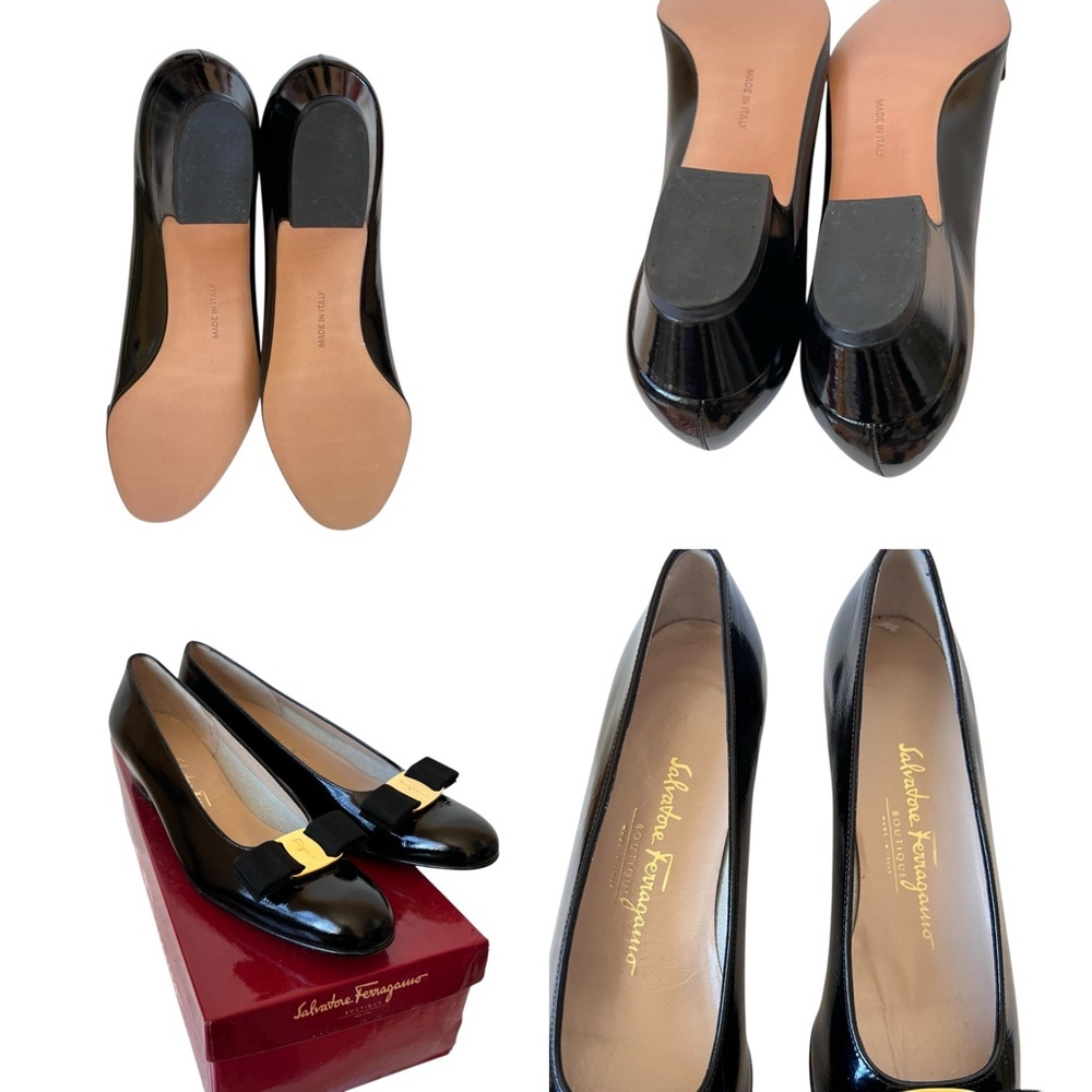 Sold! Salvatore Ferragamo Black  with Bow Detail size 8 AAAA new - Picture 15 of 16